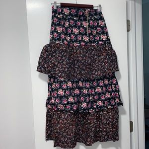 Tiered maxi skirt